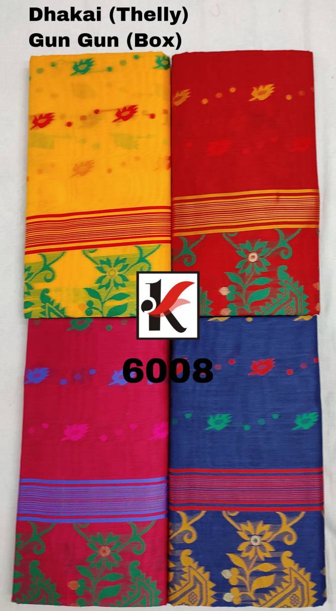 Dhakai 6008  Latest Fancy Designer Daily Wear Cotton Saree Collection